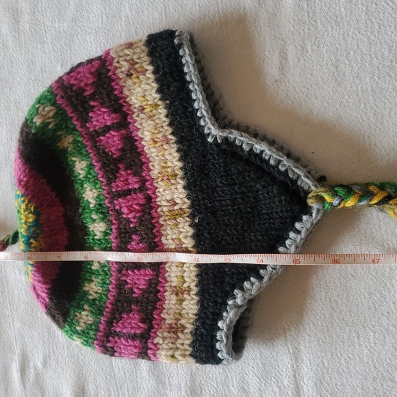 The Collection Royal 100% Wool Handmade In Nepal Fleece Lined Hat - Picture 13 of 14